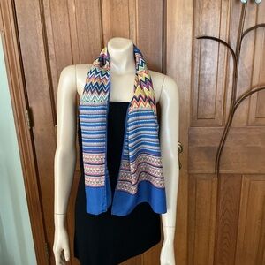 60s Nik Nik Geometric Patterned Scarf